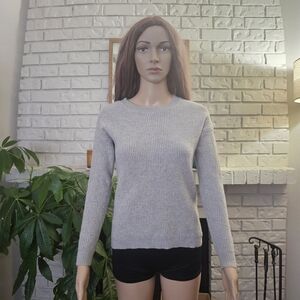 Aritzia Wilfred Merino Wool Gray Knit Sweater